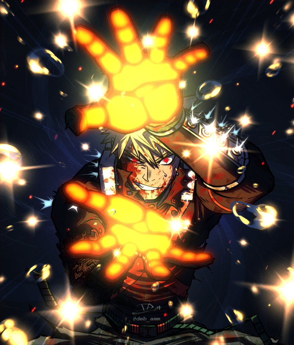 爆豪勝己 「2017         VS          2024        Hbd」|Debby-san 🧨💥🪐💫⚙️💪のイラスト