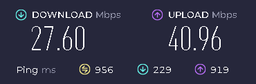 Thank you <a href="/Metro_Fibre/">@metrofibre</a> for being the absolute worst ISP!
Streaming plans ruined today bc im pinging 900+ and inconsistent upload and download speed

My speeds should be 500/500 and 3-5 ping
Love the great service guys!