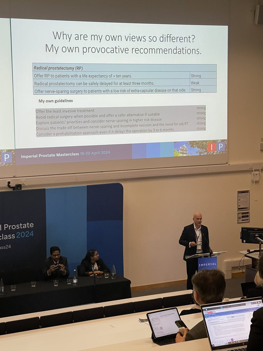 IP_London's tweet photo. A provocative talk from our very own @SageOfLondon1 - how should radical prostatectomy best be applied?
#ipmasterclass24 https://t.co/ZzpkJGaizZ