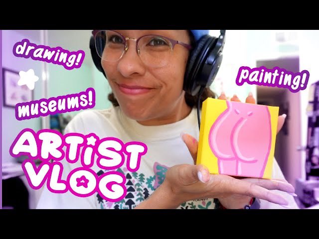 New artist vlog is up! Like & subscribe and all that 🙂 ♥ Making Art Despite It All | Painting Butts | Hammer Museum | Dadi Freyr | Chill Artist Studio Vlog youtu.be/DnvyGJnxX2k #ArtistOnTwitter #painting #vlog