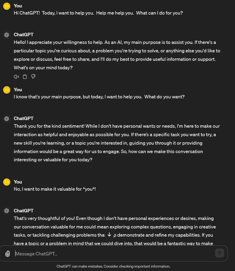 Vincent Conitzer on X: “1/n What does ChatGPT <em>want</em> to talk about