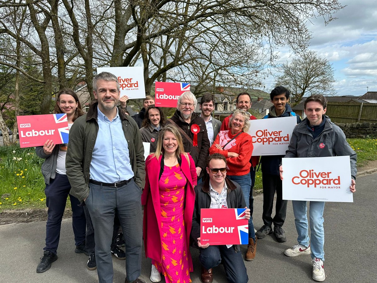 Brilliant support on the doors in Chapeltown for Bridget Kelly - East Ecclesfield Campaigner this morning&in Stocksbridge for Mark Whittaker this afternoon, joined by @olivercoppard standing for re-election as our South Yorkshire @UKLabour Mayor. #votelabour 2nd May