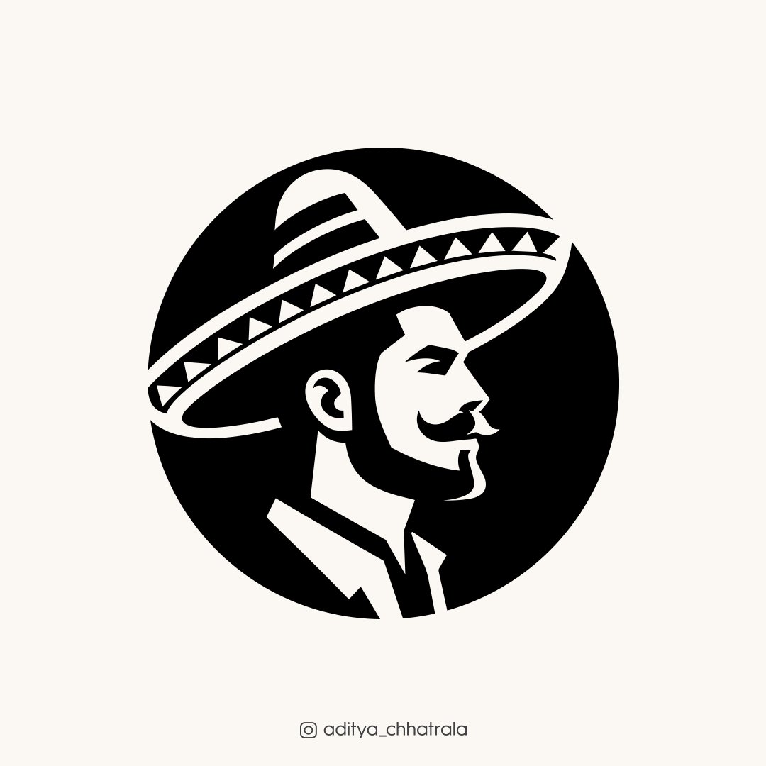 Mexican man wearing a sombrero hat.

#Mexican #sombrerohat #logo #logodesign #logodesigner #branding #brandidentity #designinspiration #graphicdesigner