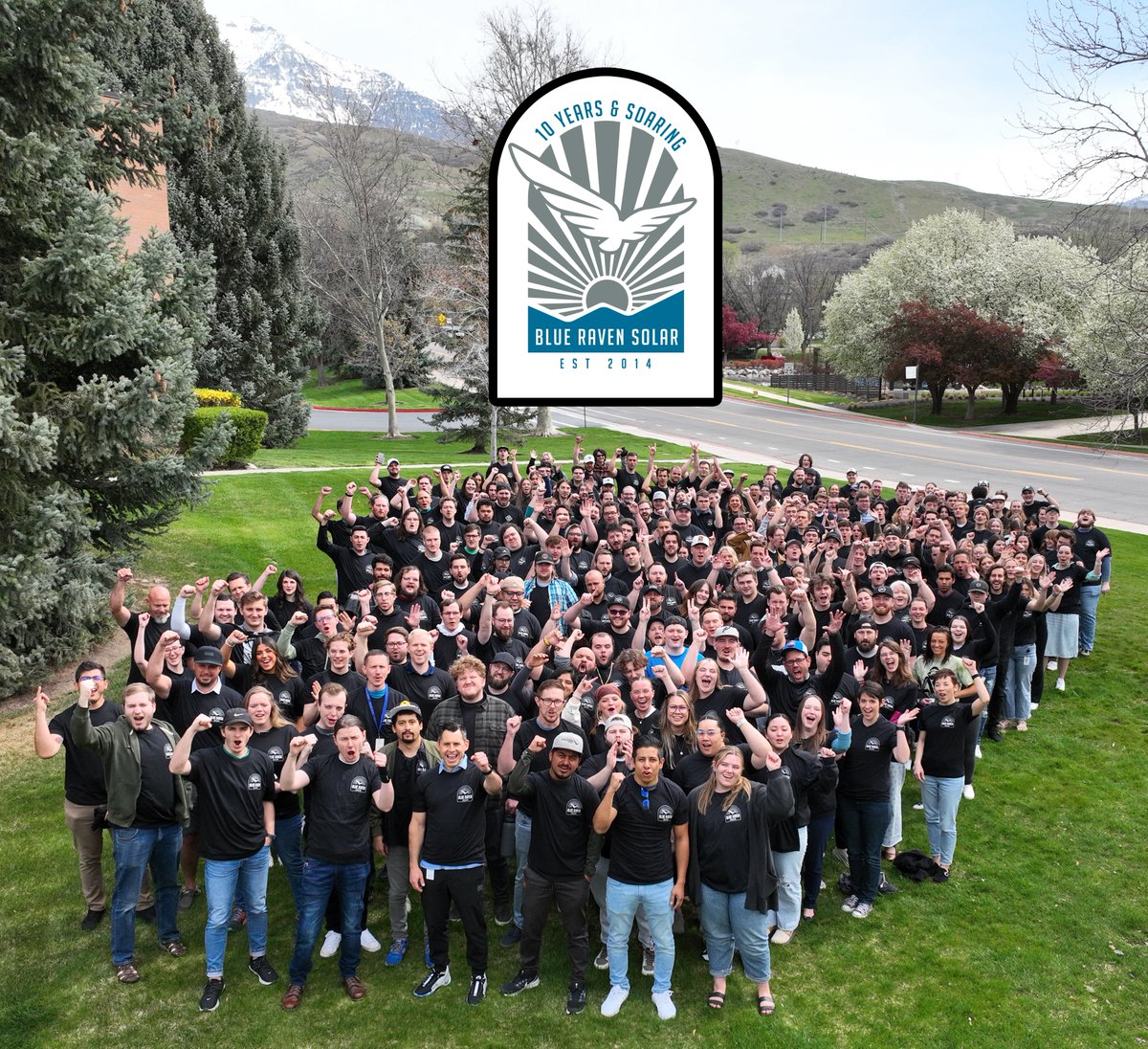 Cheers to a decade of solar success! 🎉 We take pride in being one of the most dependable solar installation companies in the nation and are committed to advancing our mission.🌟 #BlueRavenSolar #10YearsStrong #10yearsandsoaring