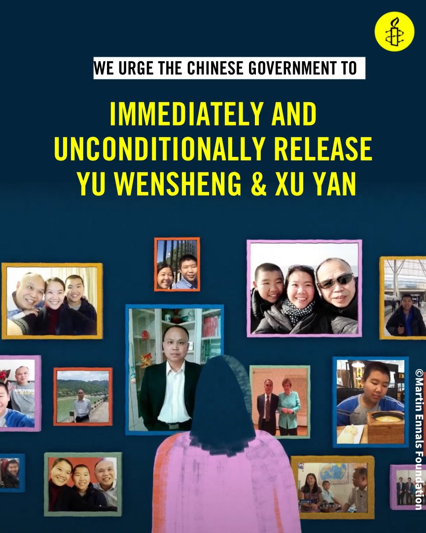 April 13th marked the first anniversary of the detention of human rights lawyer Yu Wensheng and his wife, activist Xu Yan. Amnesty and 29 other civil society organizations urge the Chinese government to immediately and unconditionally release Yu Wensheng and his wife, Xu Yan.