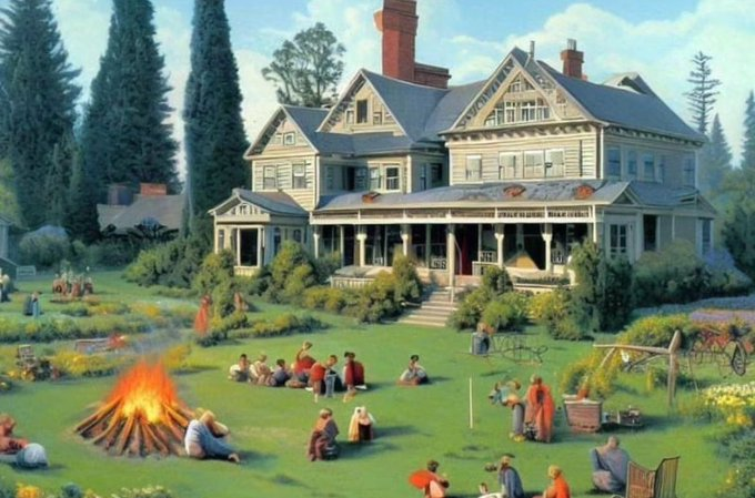 WallStreetMav's tweet photo. Normalize buying a hundred acres of land with your friends, growing your own food and families being together. https://t.co/3H1vGnE0Ii