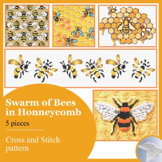 Art of the Day: '5 pieces pattern'. Buy at: ArtPal.com/crossstitchdk?…