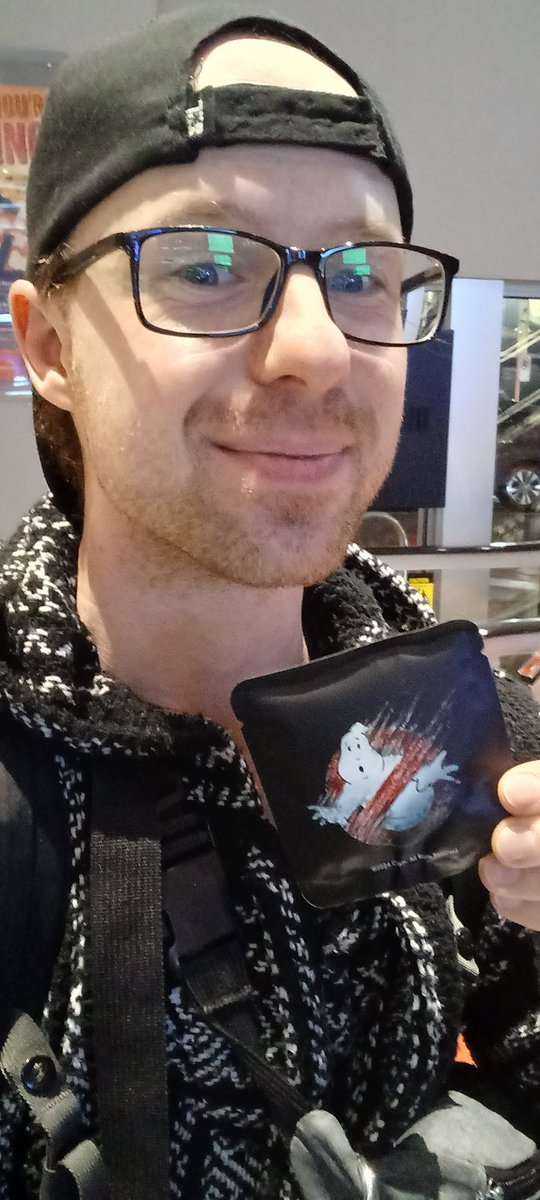 actorATTILA's tweet image. Went to the #ghosbusters premiere and I thought I was being given a condom! 
I mean I know their slogan is bustin makes me feel good but...nice logo! 🤣