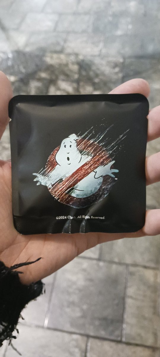 actorATTILA's tweet image. Went to the #ghosbusters premiere and I thought I was being given a condom! 
I mean I know their slogan is bustin makes me feel good but...nice logo! 🤣