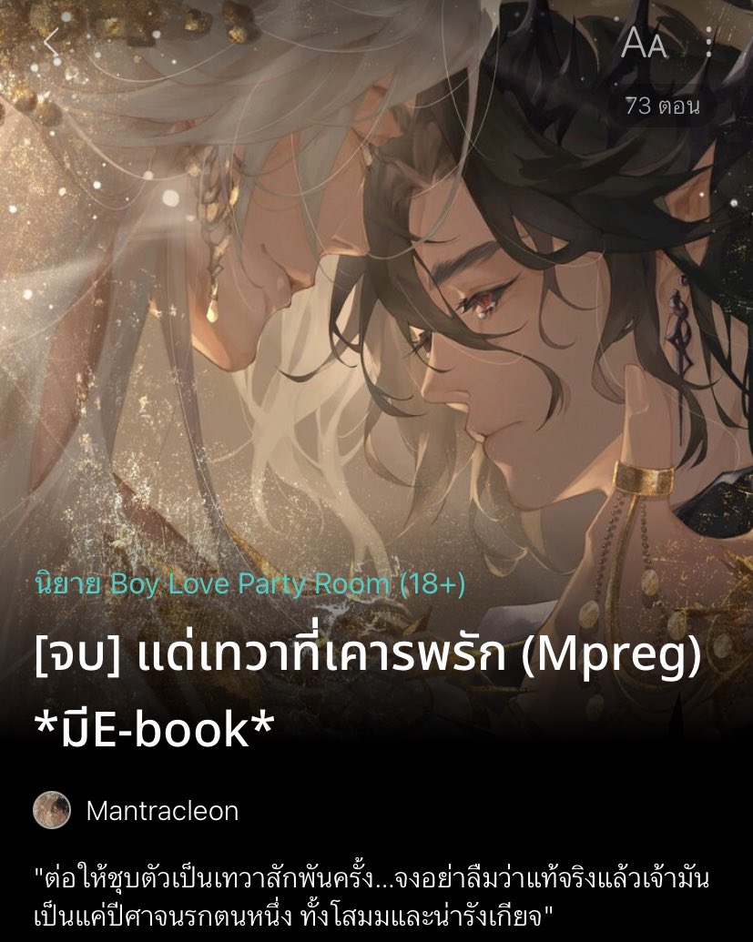 แปะแนวแฟนตาซีที่จริงใจ อ่านแล้วแสงออกจากตา คุณค่าที่ควรลอง😭😭😭 #แนะนํานิยายวาย