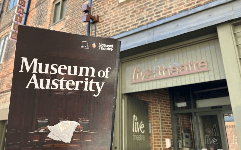 Museum of Austerity from @weareETT at @LiveTheatre was clever, thoughtful - and deeply chilling.