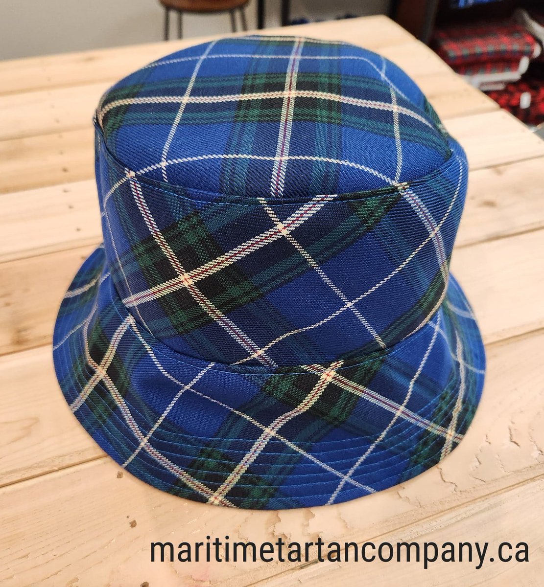 COMING VERY SOON Hard to get a good pic but we are making bucket hats again!!! Men's and Ladies sizes $35 plus tax each Nova Scotia, New Brunswick, PEI, Newfoundland, Cape Breton for now Maritime Tartan Company 28 Church Steet Amherst NS (902)441-6721