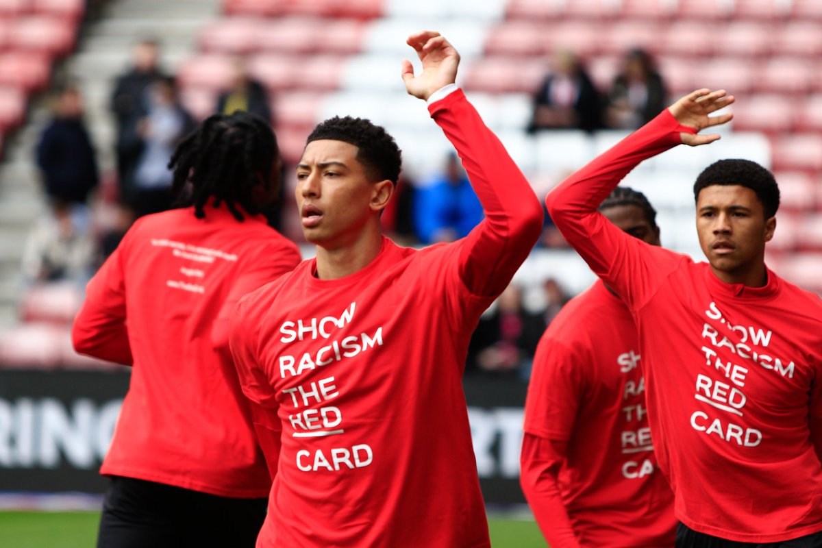 Huge THANK YOU to #SAFC for all their support today for #ShowRacismtheRedCard today. @SunderlandAFC @SAFCWomen @SAFCFoL