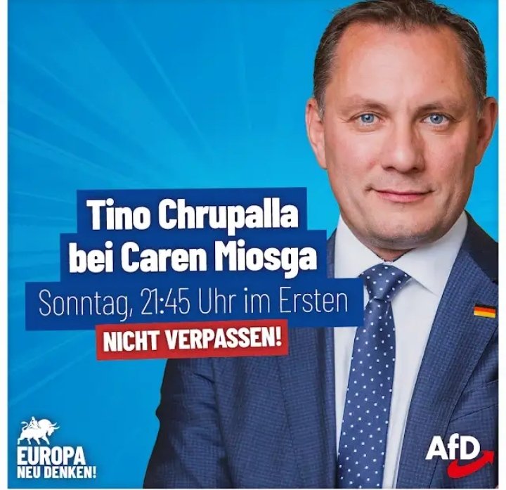 UlfTheGermanAfD's tweet photo. Absoluter Seltenheitswert, deshalb bitte nicht verpassen!

#AfD
#Tino_Chrupalla https://t.co/jqAQbqoIWs