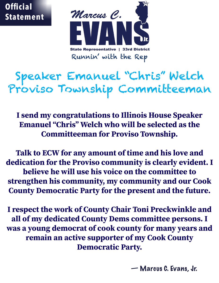 Congrats Speaker Welch!!! 🗳️ @cookcodems @illinoisdems