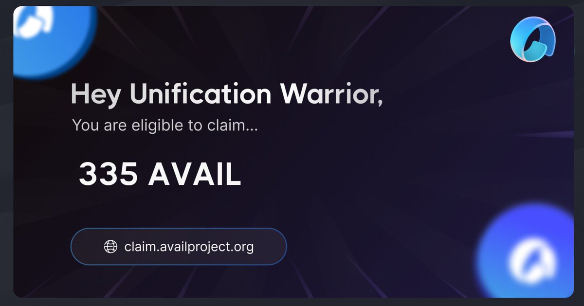 Un petit Airdrop $AVAIL sympa qui fait plaisir !

Et ce totalement passivement grâce à <a href="/Seekerdrop/">Seeker Bot</a> 🔥

Seeker Bot pour rappel est un robot qui vous fera farmer l'Airdrop ZKsync et maximise d'éligibilité. 

Disponible aussi sur LayerZero, et Scroll. 

Il effectue des Tx de manière