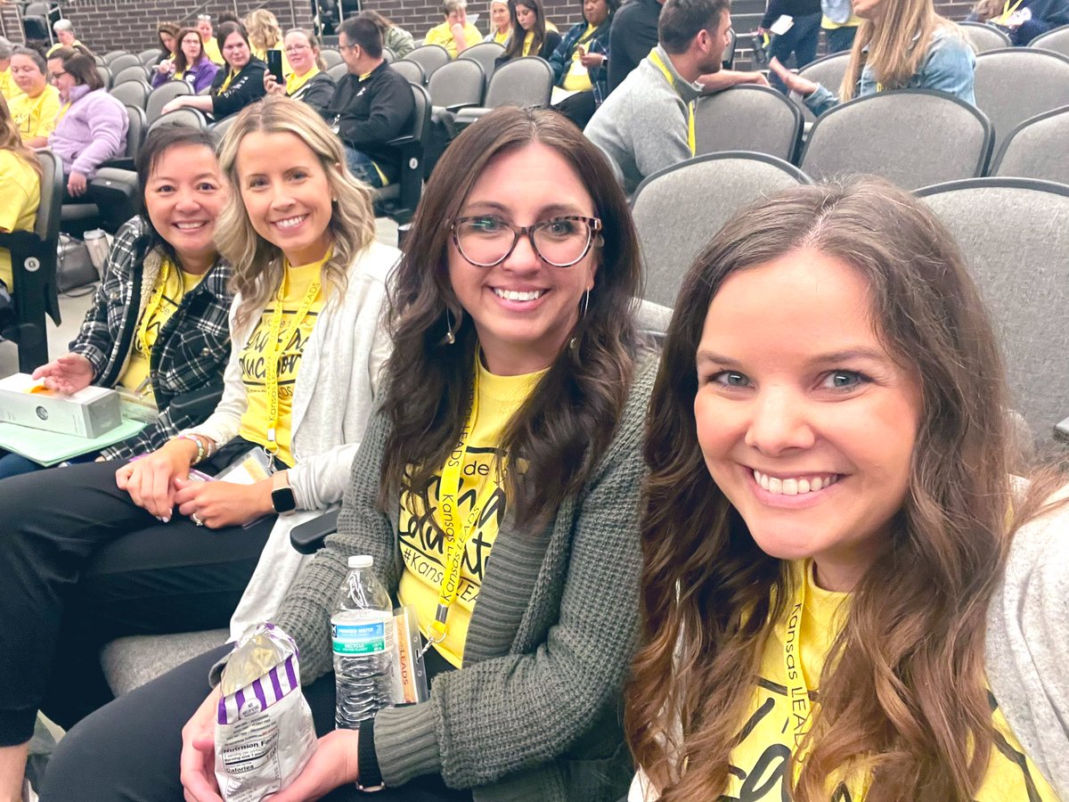 A portion of the <a href="/WichitaUSD259/">Wichita Public Schools</a> New Teacher Induction Team at the <a href="/KansasLeads/">KansasLEADS</a> conference in Andover today. We are blessed to get to learn with and from so many dynamic Kansas educators! #KansasLEADS