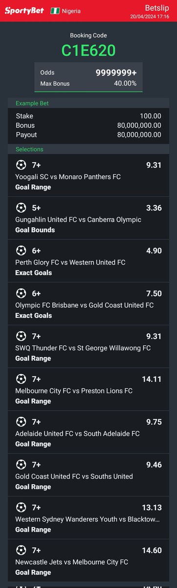 10Naira 3/10 10 odds C1E620