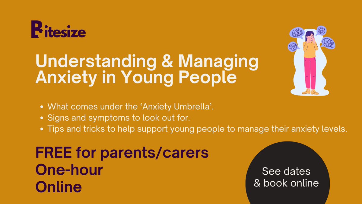 FREE Bitesize #LivCAMHS training for parents/carers and professionals. 📆29/04/2024 🕑4-5pm Book your place here liverpoolcamhs.com/events/underst…