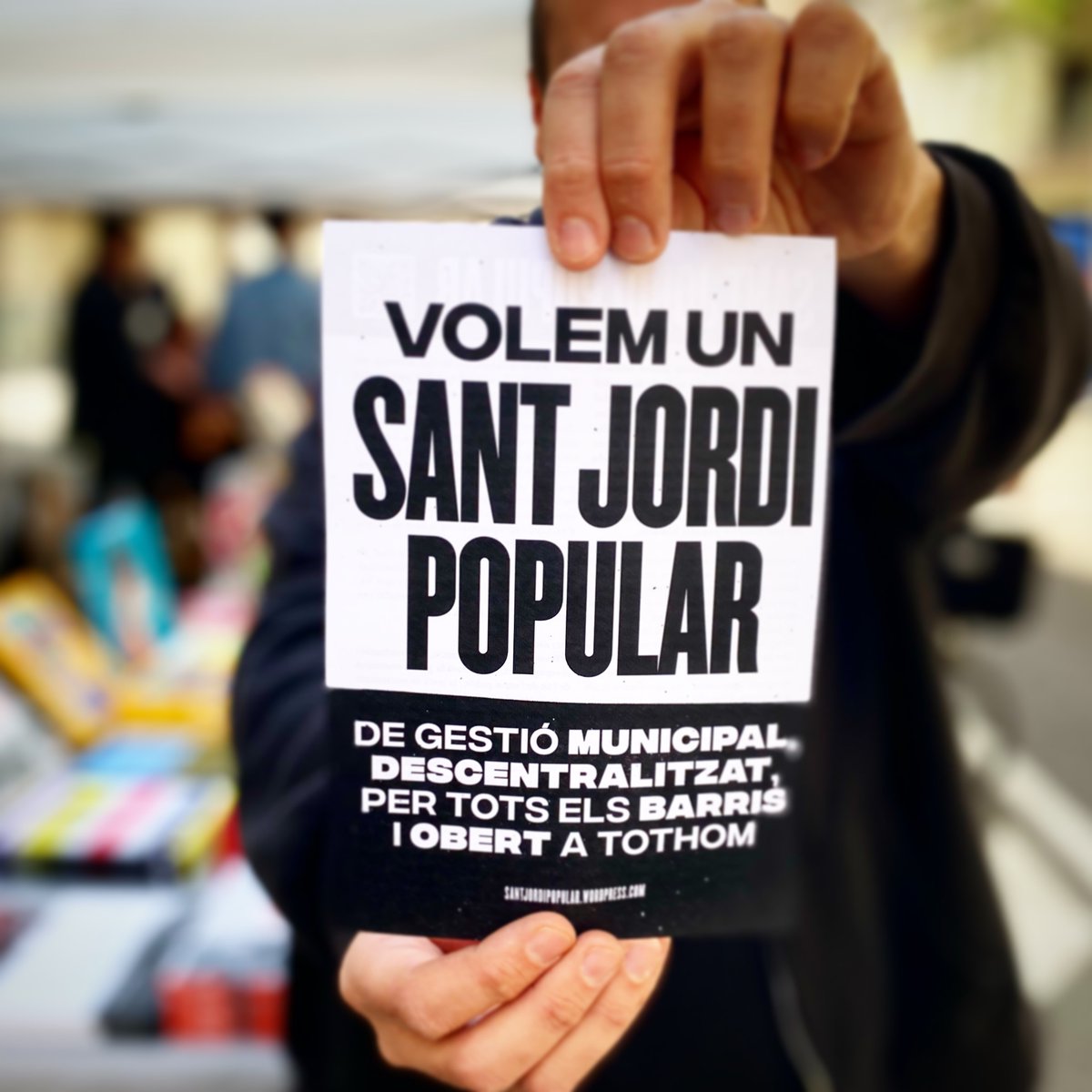 🔥Reclamem un Sant Jordi de gestió municipal, descentralitzat, per tots els barris i obert a tothom. #SantJordiPopular. santjordipopular.wordpress.com/2024/03/11/vol…