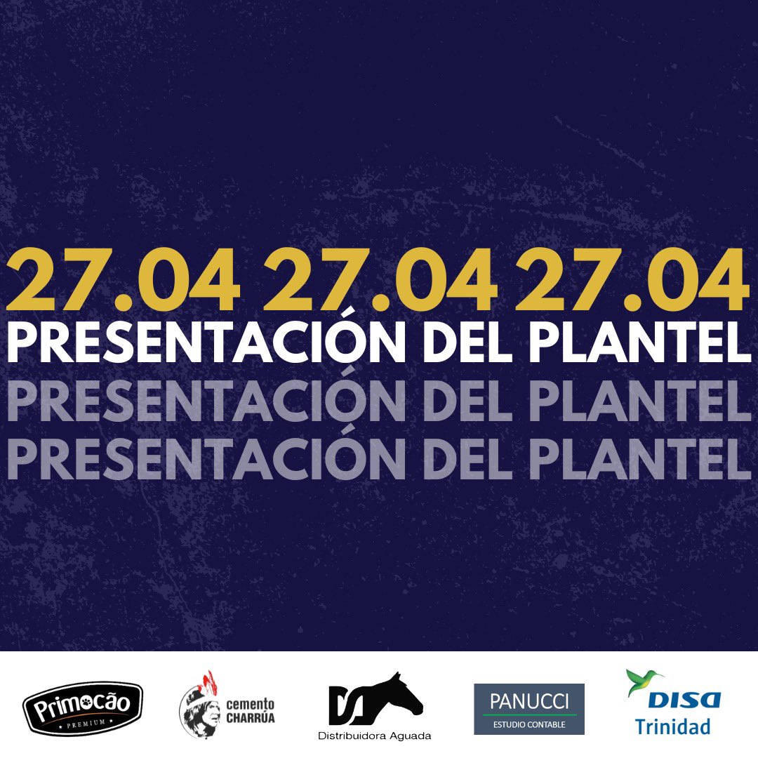 𝗦𝗮𝗯𝗮𝗱𝗼 𝟮𝟳.𝟬𝟰 Presentación oficial del plantel de Porongos para la temporada 2024🤝🏽 se vienen muchas noticias👀🔜