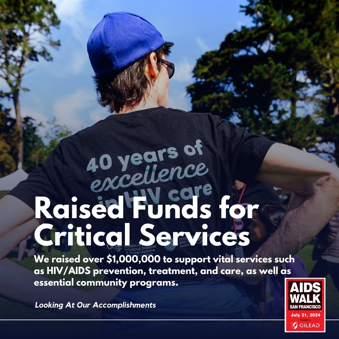 aidswalksf's tweet image. As we get ready to lace up our shoes and hit the pavement for another fabulous AIDS Walk San Francisco, let’s look back on all we accomplished last year because of the dedication of Walkers like you! 
Join us again on Sunday, July 21 and see our impact in action!