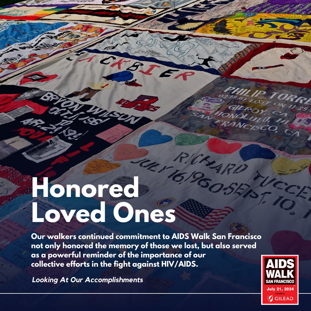 As we get ready to lace up our shoes and hit the pavement for another fabulous AIDS Walk San Francisco, let’s look back on all we accomplished last year because of the dedication of Walkers like you! Join us again on Sunday, July 21 and see our impact in action!