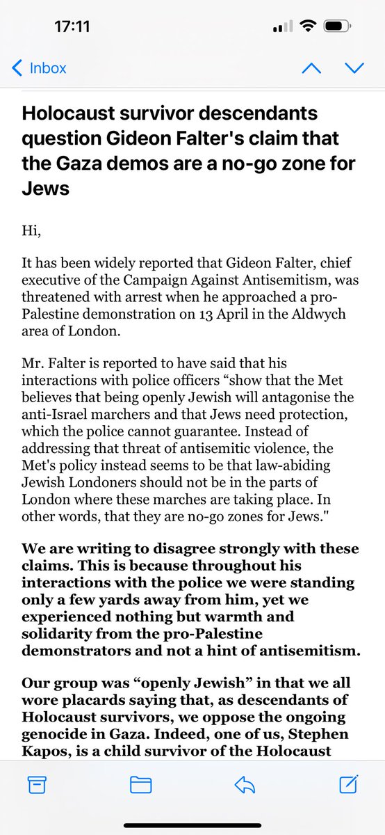 Falter was part of a crowd waving Israeli flags at a pro-Palestinian demonstration. This was clearly provocative. The Met Police apology was wrong to suggest that the marchers, including many Jews, would be find someone's 'Jewish appearance' provocative.