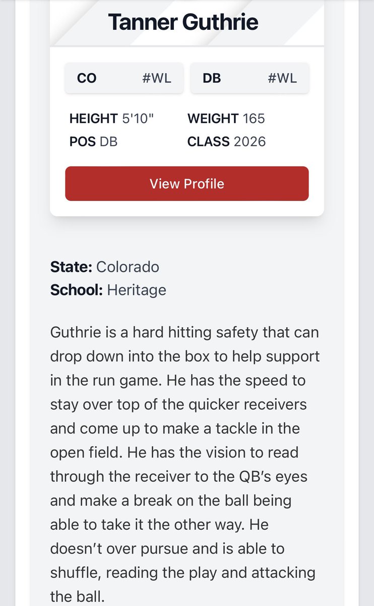 Tanner Guthrie (@tanner_guth) on Twitter photo <a href="/PrepRedzoneCO/">Prep Redzone Colorado</a> <a href="/tobyanderson26/">Toby Anderson</a> <a href="/JackOfferdahl/">Jack Offerdahl</a> <a href="/JakeKim08/">Jake Kim</a> <a href="/elianolivafb/">Elian Oliva</a> Thank you <a href="/PrepRedzoneCO/">Prep Redzone Colorado</a> for the write up! <a href="/PrepRedzoneCO/">Prep Redzone Colorado</a> <a href="/tobyanderson26/">Toby Anderson</a> <a href="/JackOfferdahl/">Jack Offerdahl</a> <a href="/JakeKim08/">Jake Kim</a> <a href="/elianolivafb/">Elian Oliva</a> Thank you <a href="/PrepRedzoneCO/">Prep Redzone Colorado</a> for the write up!