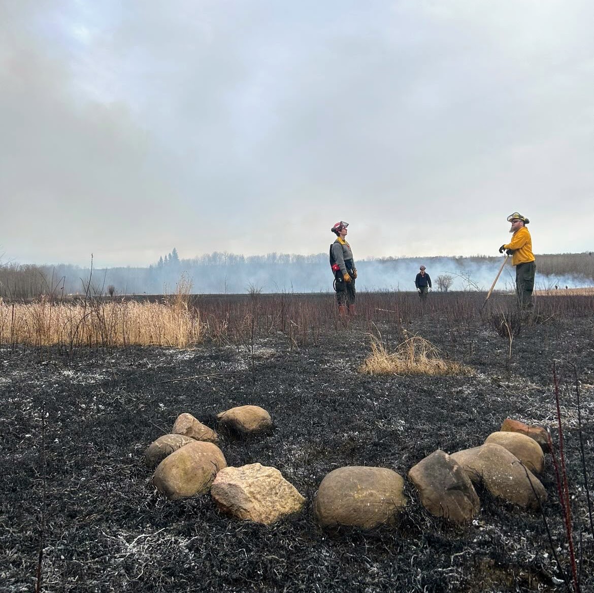 At this time of year, dry and dead grass is extremely flammable. Use caution if you’re having a campfire and always extinguish it when you are done. Check albertafirebans.ca before heading out to see if a fire restriction is in place.