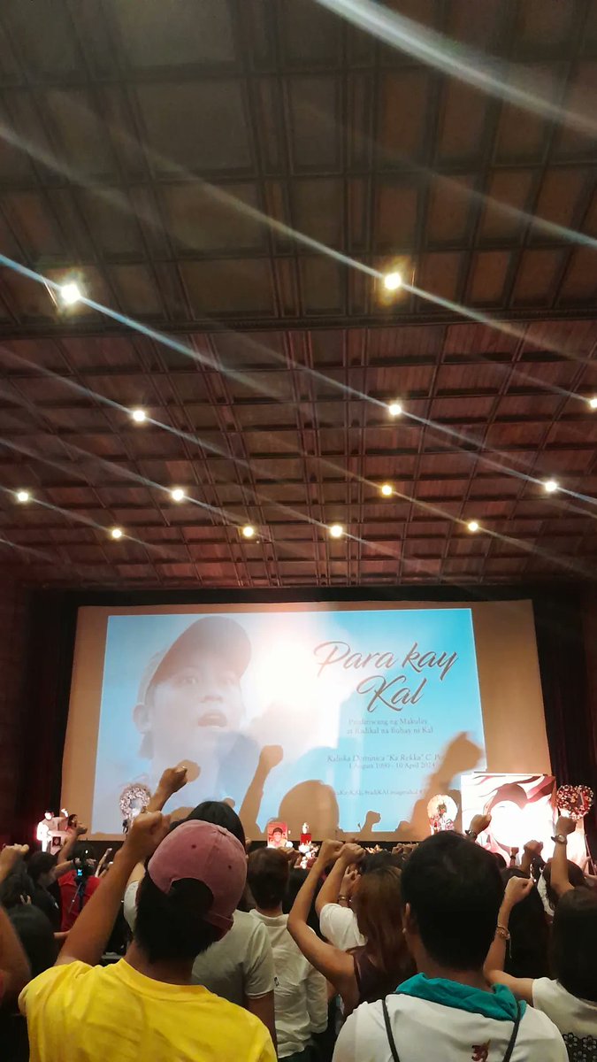 Former Film student gets tribute at Cine Adarna. Bayani ka hanggang huling patak. Hanggang sa muli! #ParaKayKal #RadiKALmagmahal