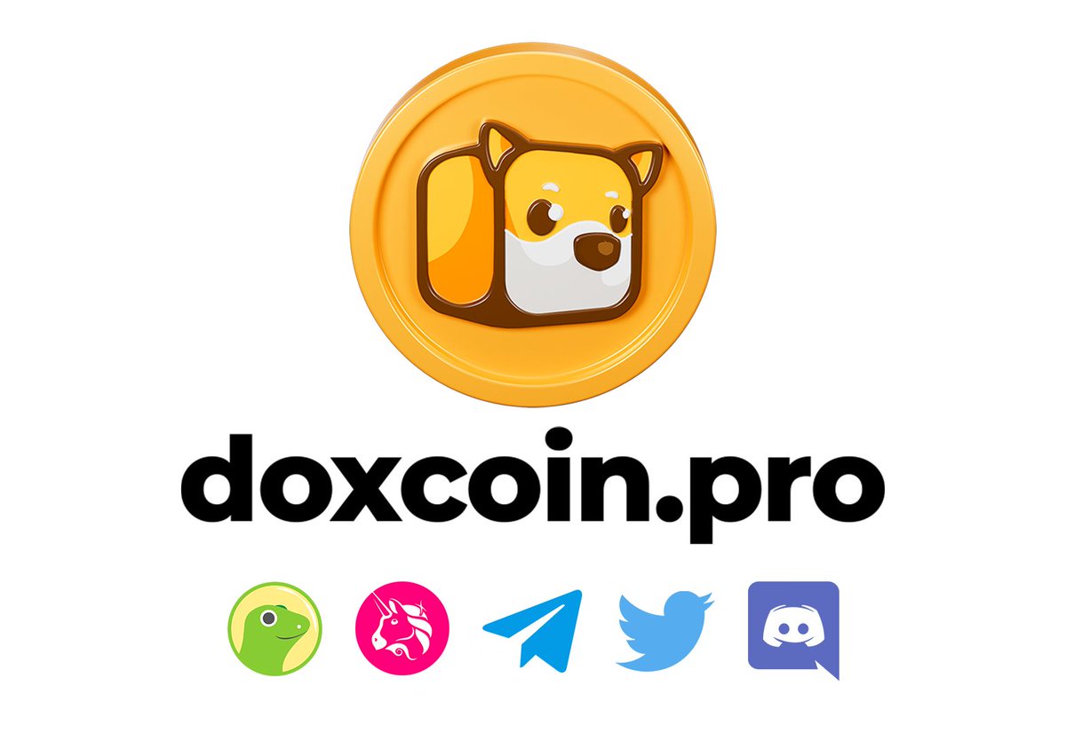 ➡️BUY: doxcoin.org 
✅UNISWAP : app.uniswap.org/swap?outputCur…
✅LP locked
✅Ownership Renounced

Telegram: t.me/doxcoinchat
GET FREE #DOXcoin - t.me/DOXcoin_BOT