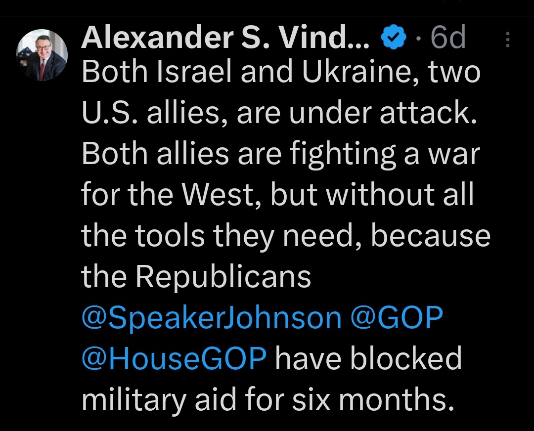 I'm sure if you and your brother were included in that package and shipped to your beloved Ukraine, to help fight the war on the front lines, many in the GOP would happily pass the funding. Heck, I'll personally toss in $5.