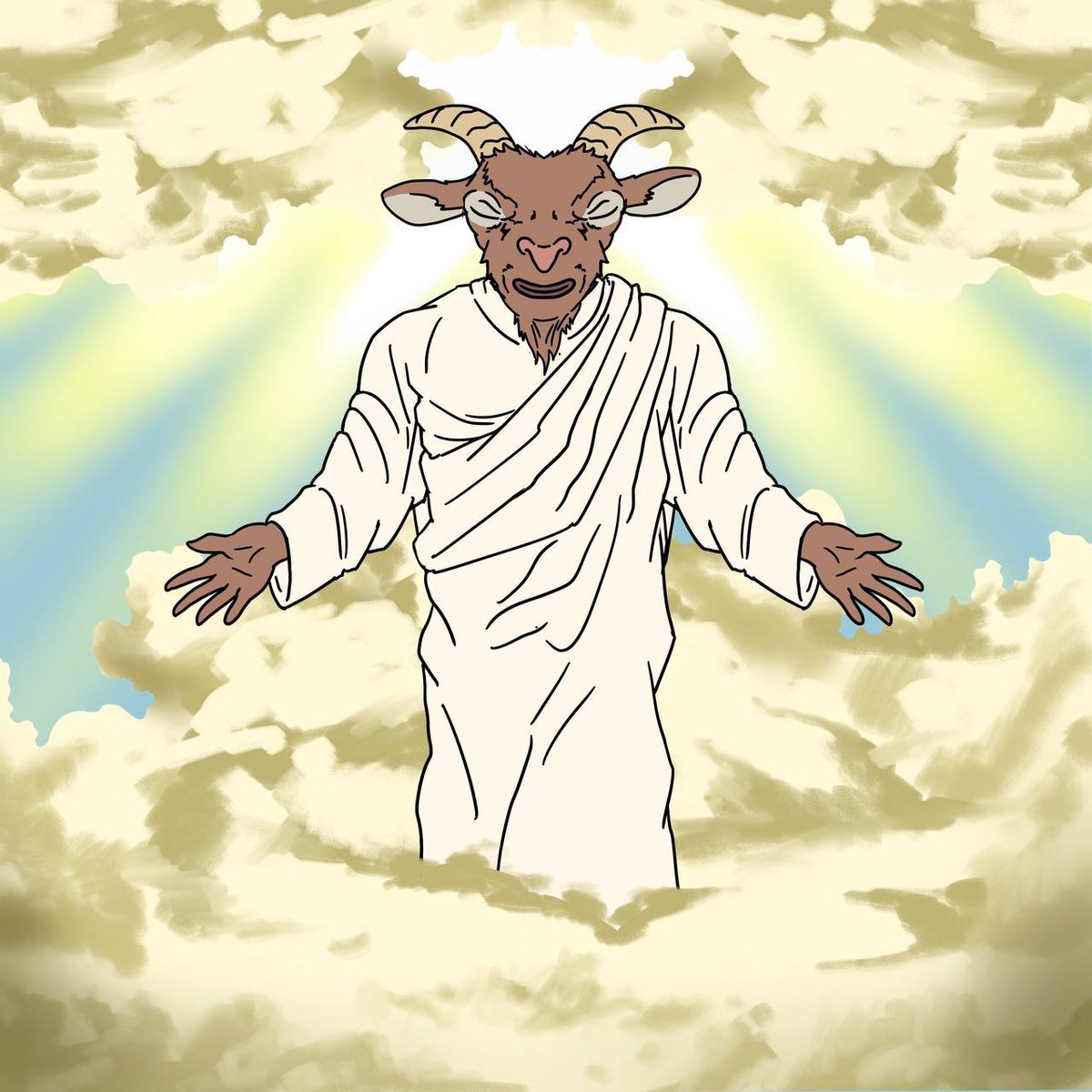 $GOAT IS RISEN 

CA: FsNhHyVtbeWRmFMixyzRi34vpto1eHWRPnRLsuNYHLKt

Website: greatestgoat.xyz
Telegram: t.me/thegoatway