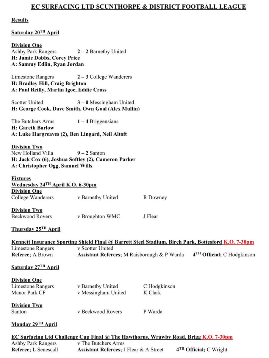 Barnetby United FC tweet media