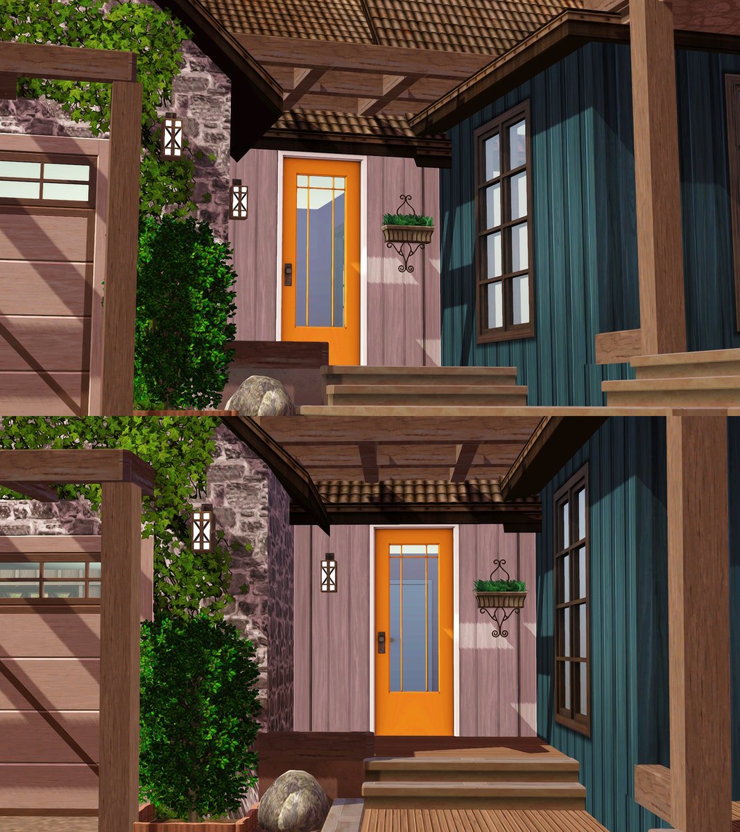 Y'all are about to be so sick of me and this yeehaw house 🤠🪴 #TheSims #TheSims3 (yes i've just realized the door is backwards and needs to be rotated)