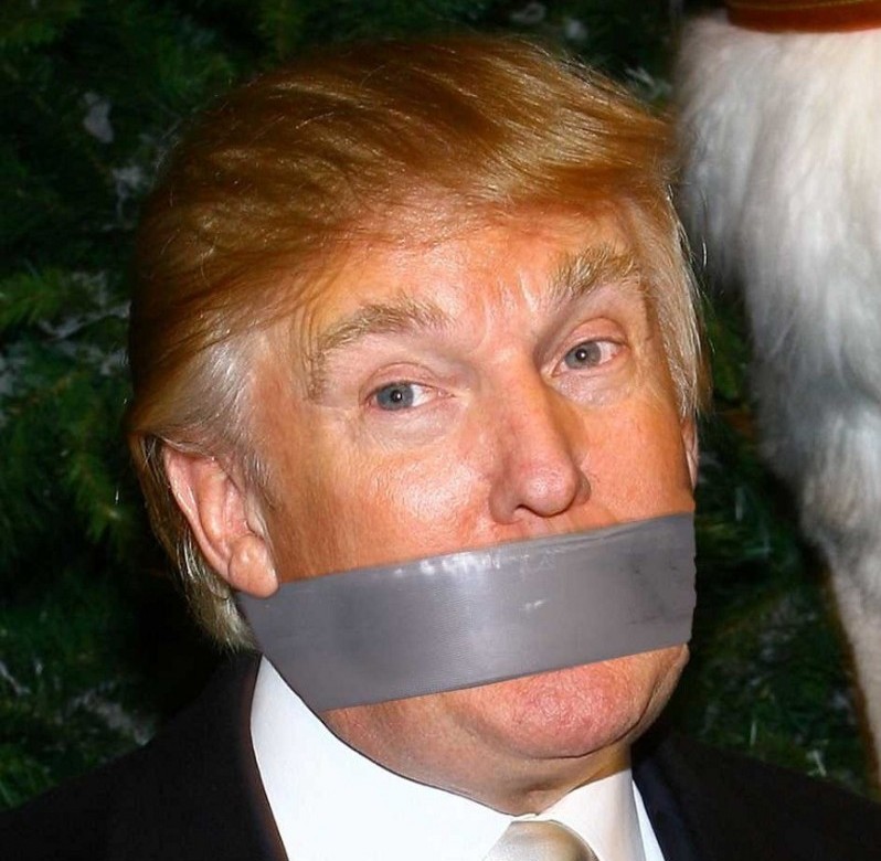 Right now, I'm at the point where I think Trump's gag order should involve a literal gag instead of hollow threats. Or duct tape. Anyone with me?