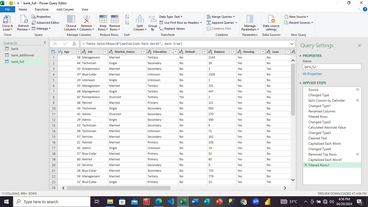 A weekend to Clean again but this time on MsExcel using Power query
Unleashing the magic of Power Query in Excel: effortlessly cleaning, transforming, and aggregating data.
 Reveal invaluable insights with the finesse of a data virtuoso!'
Data source: Kaggle
#DataAnalytics
#Data