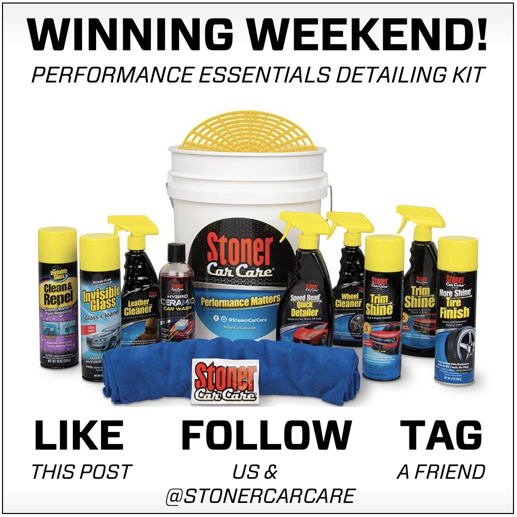 GIVEAWAY! Like this post, follow us & @StonerCarCare1 tag a friend & repost to enter to win! Winner gets 2️⃣ Performance Essentials Detailing Kits 1 for you & 1 for a friend‼️ Winner will be randomly selected from among all entries and announced here on Monday. #giveaway