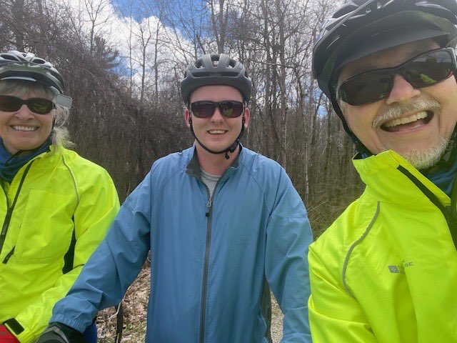 BramptonGraham's tweet photo. Enjoying the spring weather with a bike ride around Brampton North with local Brampton Environmental Alliance champions, David and Dayle! 

#ONpoli https://t.co/ucZWaViuhE