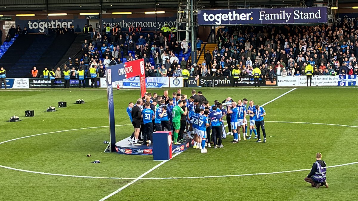 Well done Stockport County - crowned League Two Champions!