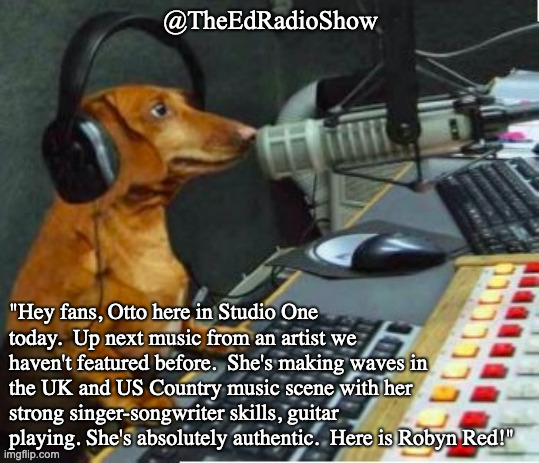 #radio #dogs #UK #CountryMusic 1 of 3 Otto is in the studio and cues up @robyredofficial