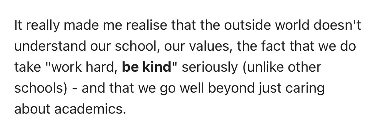 Email from one of my teachers on an article about Michaela. For ten years, people have lied about us to confirm their own ideological stance Why not listen to my unherd interview with ⁦@freddiesayers⁩ ? Only 37 mins: seems it is too long to invest to get at the truth.😥