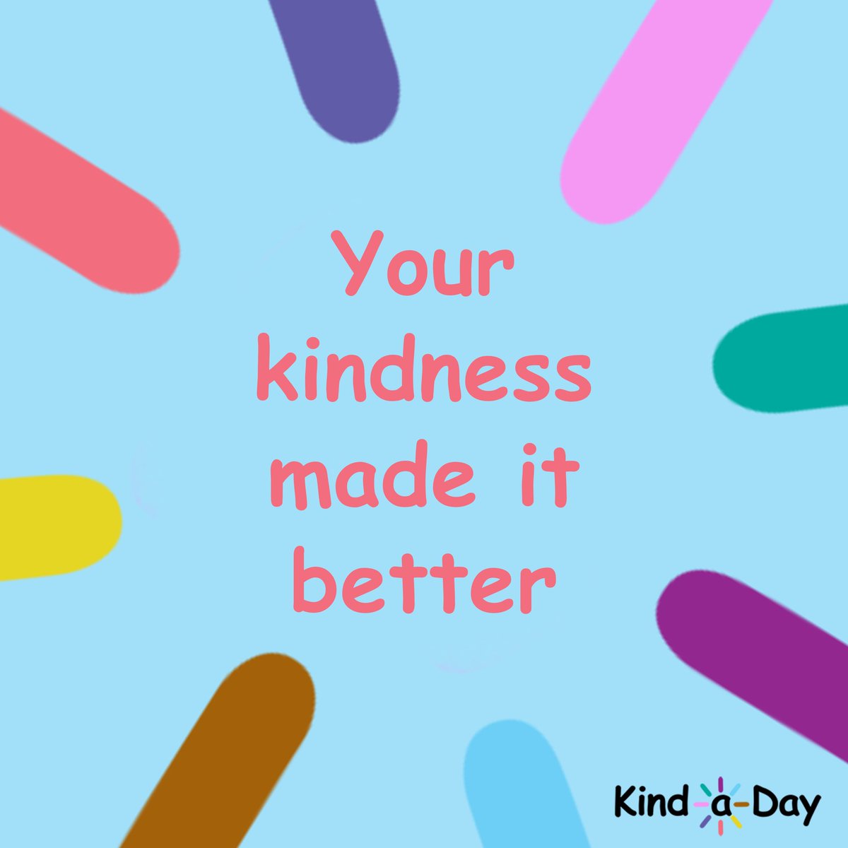 Your kindness made it better 💕
 
#MakeADifference #MakeTheWorldABetterPlace #BeKind #kind #kindness #KindLife #ActsOfKindness #SpreadKindness #KindnessMatters #ChooseKindness #KindnessWins #KindaDay #KindnessAlways #KindnessEveryday #Kindness365 #KindnessChallenge