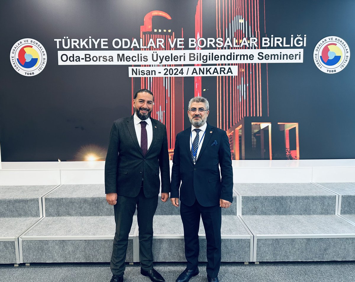 TOBB Meclis Üyeleri Bilgilendirme Seminerindeyiz.