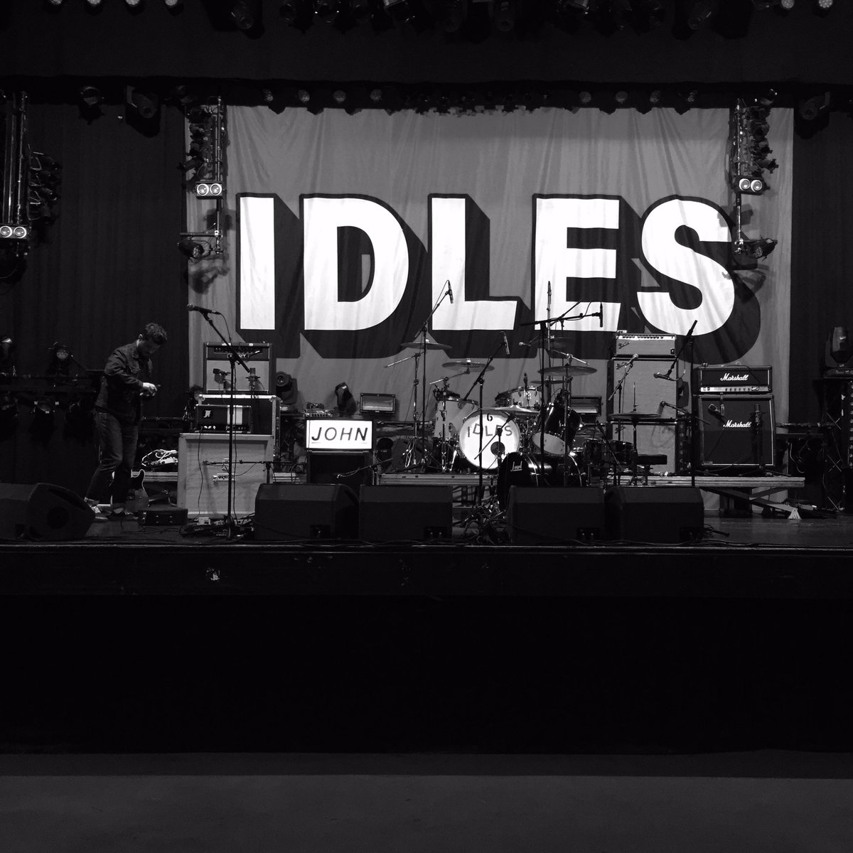 For those who were under rocks yesterday, this face-off happens again... we join our good friends @idlesband at @TheWyldes, Cornwall on SUNDAY 21ST JULY. Here's a snap from our month long EU journey together in 2018 (@Botanique, Brussels) TICKETS >>> thewyldescornwall.com/tickets/idles