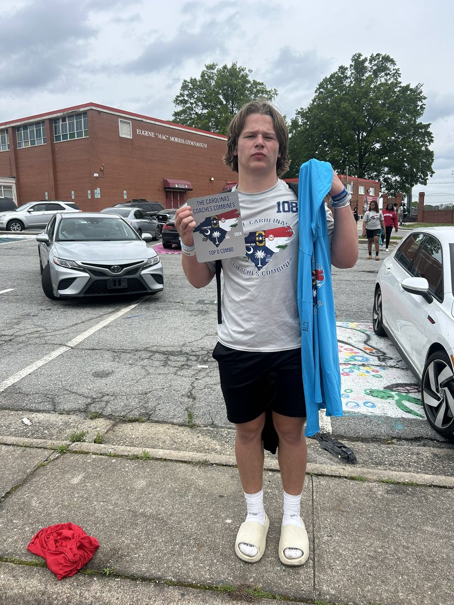 Blessed to be named defensive mvp <a href="/CoachesCombines/">Carolinas Coaches Combine</a> thank you to <a href="/CoachJPGunter/">J.P. Gunter</a> for the opportunity <a href="/CoachE_Morman/">Eric Morman</a> <a href="/Coach_Santana/">Coach Santana Loudermilk</a>