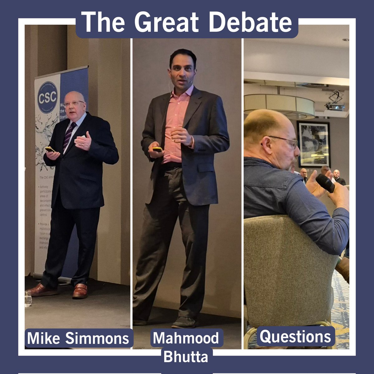 Day 2 of the Annual Scientific Meeting 2024 was rounded off with our traditional 'Great Debate.'
This year debators were Mike Simmons for the motion, and Mahmood Bhutta, against the motion.