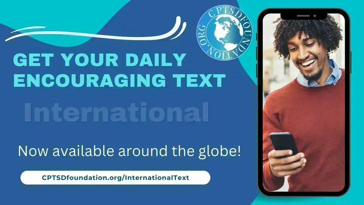 You Asked. We Listened! Daily Encouraging Text International is now available! Register and get your early Adopter discounted monthly memberships! Encouragement, One Text at a Time...because you're worth it. buff.ly/3fYaPTO #encouragingquote #traumasurvivor #healingcptsd
