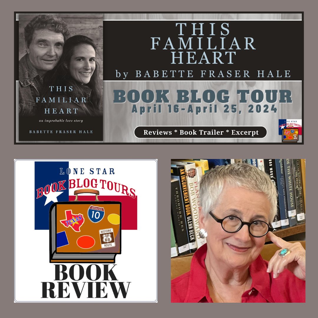 Wow! Talk about a glowing #bookreviews ! Read what @maryannwrites has to say about THIS FAMILIAR HEART by Babette Fraser Hale on #LoneStarLit Tour. Then get your copy of @TAMUPress #newrelease #memoir.
#TexasLoveStory #TexasAuthor #Relationships #Grief
maryannwrites.com/2024/04/20/boo…